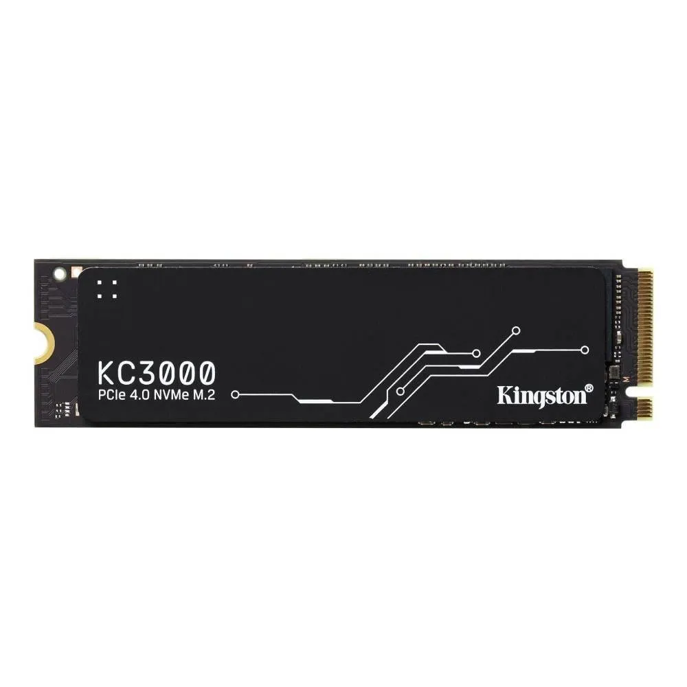 [App] Ssd Kingston Kc3000, 1 Tb, M.2 2280, Pcie 4.0 X4, Nvme, Leitura: 7000 Mb/S, Gravao: 6000 Mb/S, Preto - Skc3000s/1024g